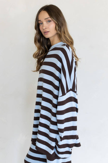 Brooklyn Stripe Lounge Top