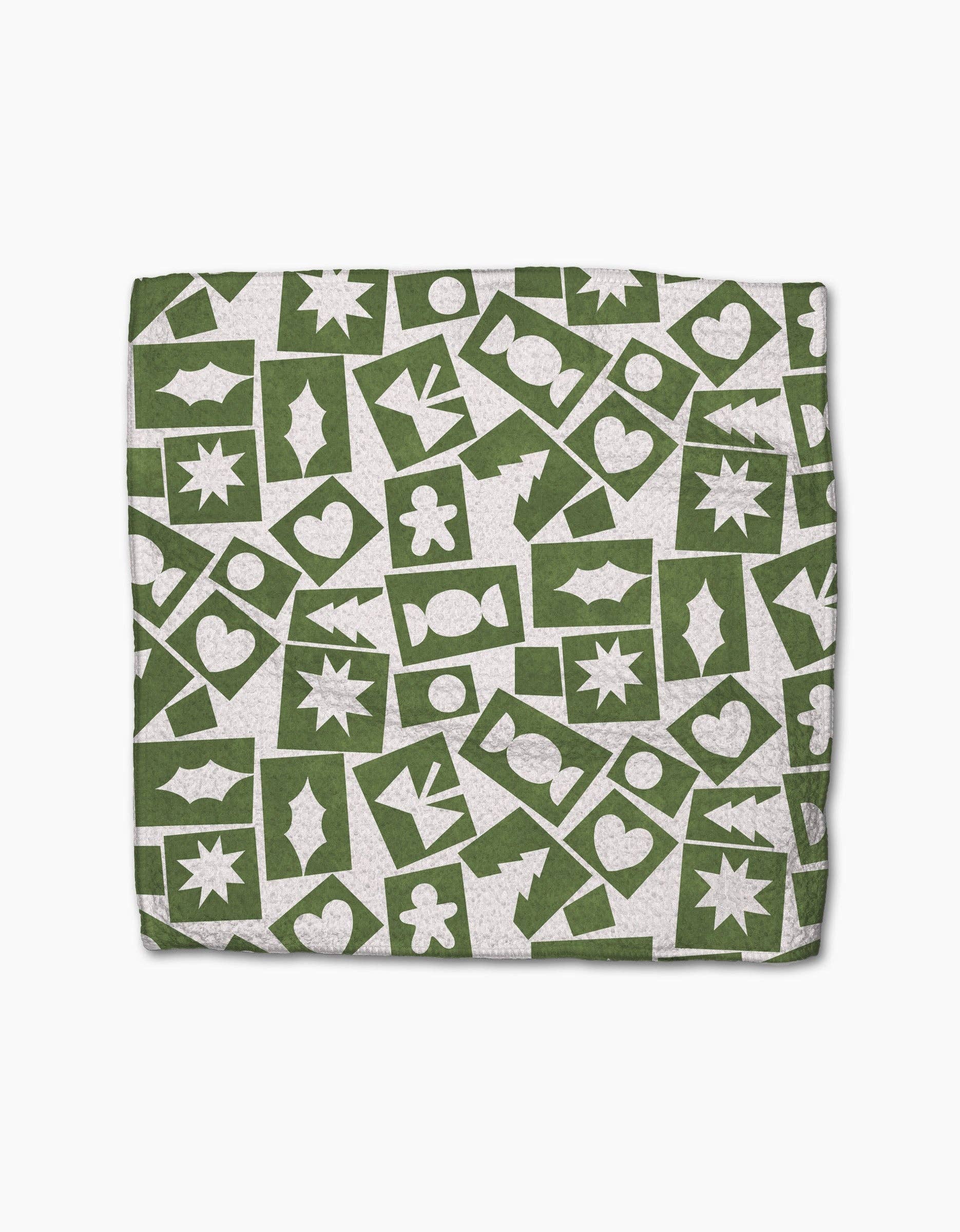 Geometry - Cutout Christmas Dishcloth Set
