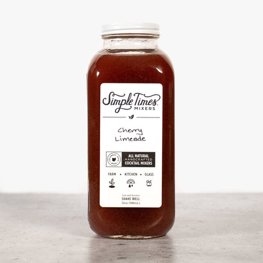 Simple Times Mixers - Cherry Limeade | All Natural Cocktail Mixer