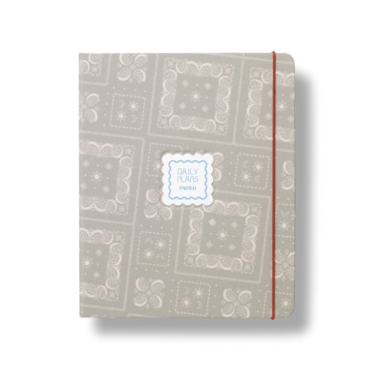 Papier - Concealed Spine Fabric Undated Planner, B5 - Bandana