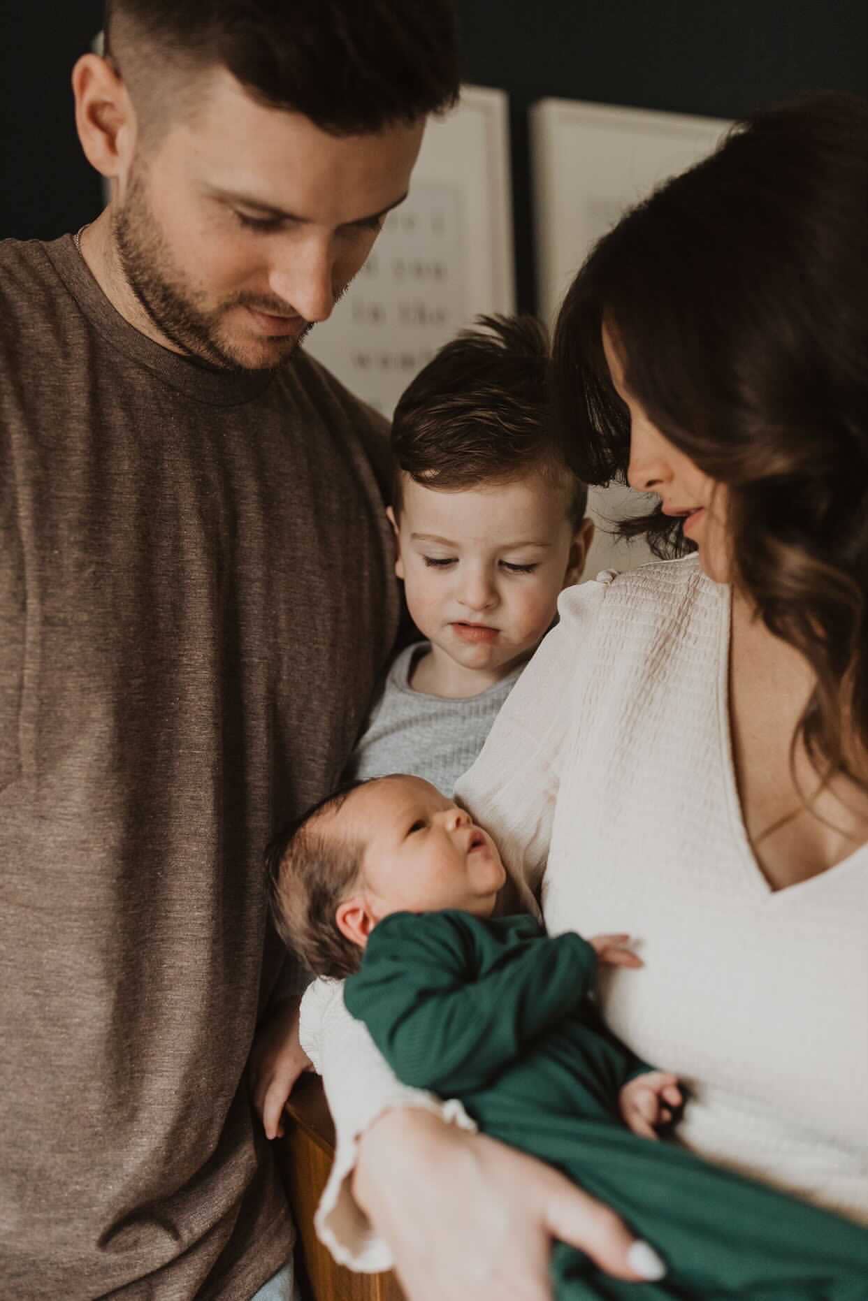 Three Little Tots - Forest Green Ribbed Knotted Newborn Baby Gown Sleepwear