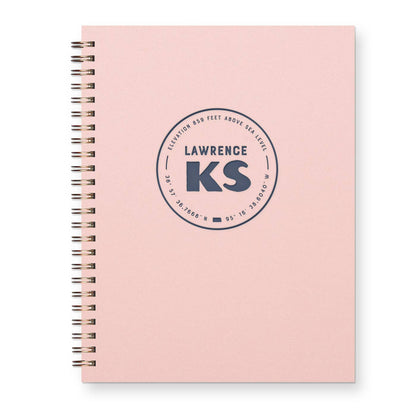 Ruff House Print Shop - Custom City Geotag Journal: Lined Notebook - Atlantic, IA