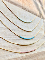 Ocean Breakup - Thin Minimalist Necklace