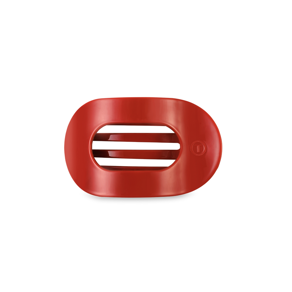 TELETIES - Flat Round Hair Clip | Small | Red Carpet Ready