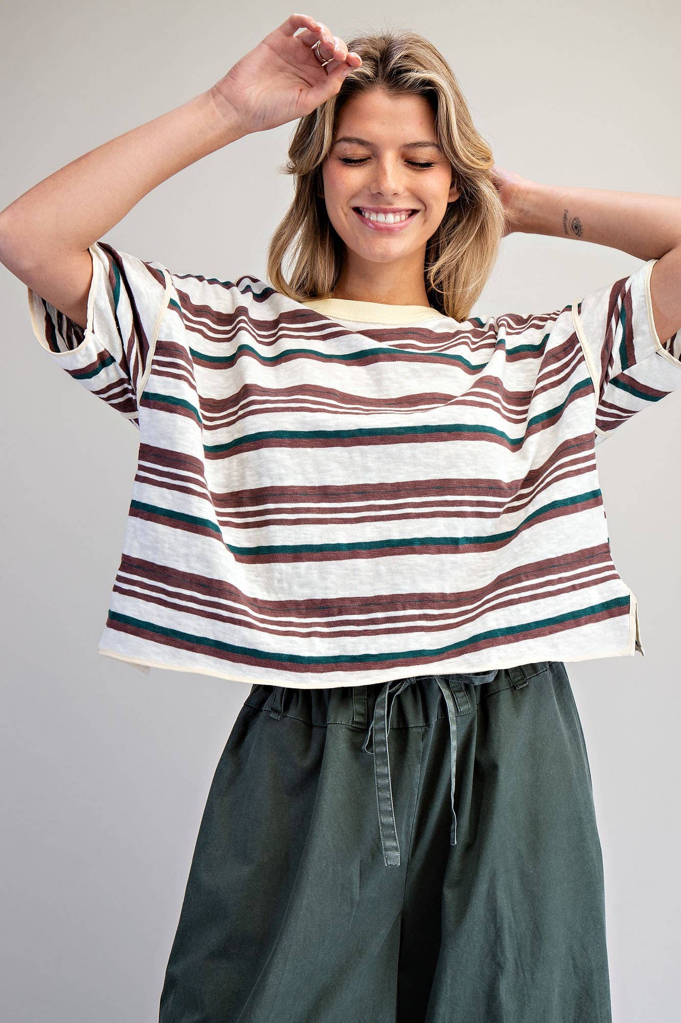 Willow Striped Boxy Tee