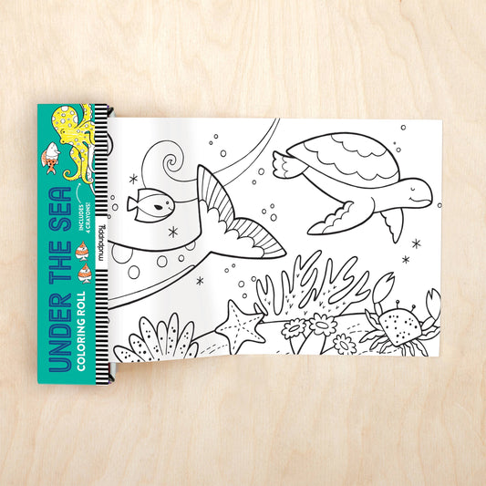 mudpuppy - Under The Sea Mini Coloring Roll