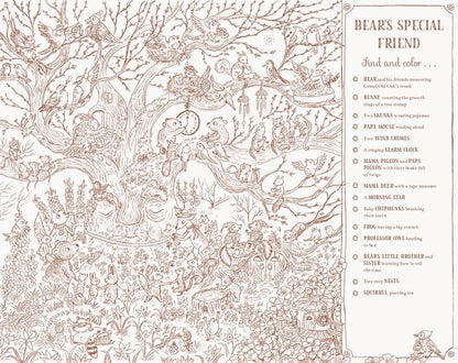 Abrams - Brown Bear Wood: A Search-and-Find Coloring Book: Over 100