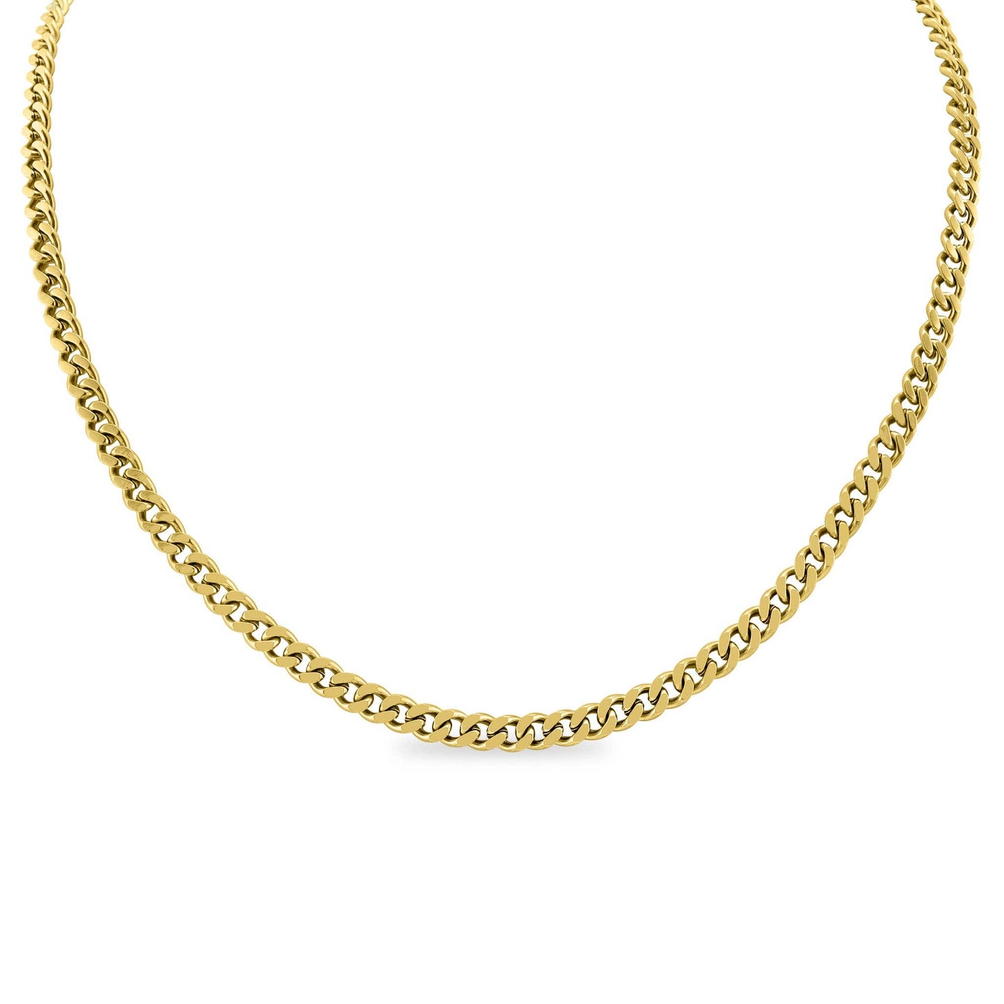 WJW - 18K Gold Curb Chain Necklace