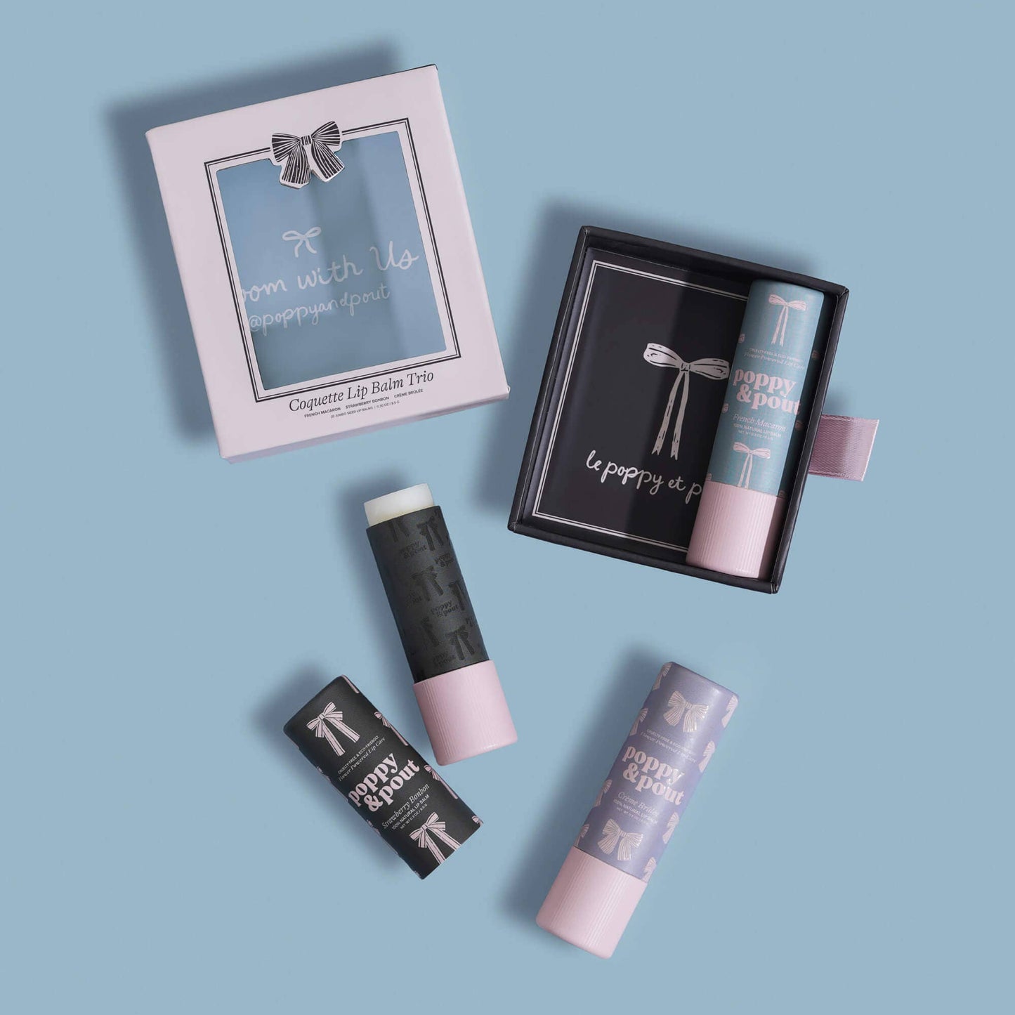 Poppy & Pout - Gift Set, Coquette Lip Balm Trio