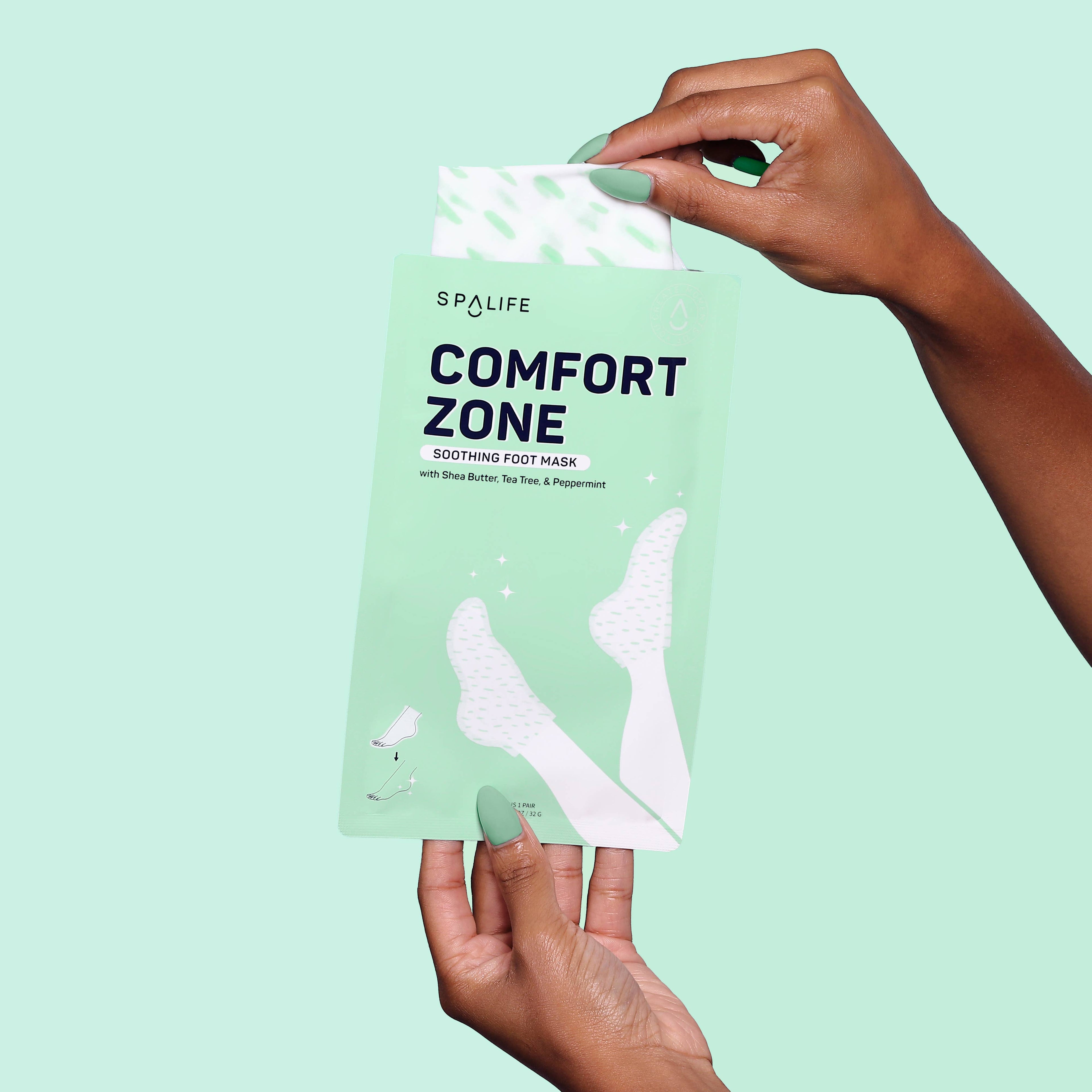 My Spa Life - Comfort Zone Soothing Foot Mask with - 3 Pairs