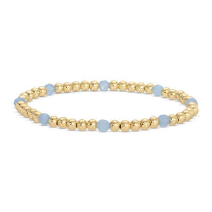 Splendid Iris - Stretch Beaded Bracelets with stone accents