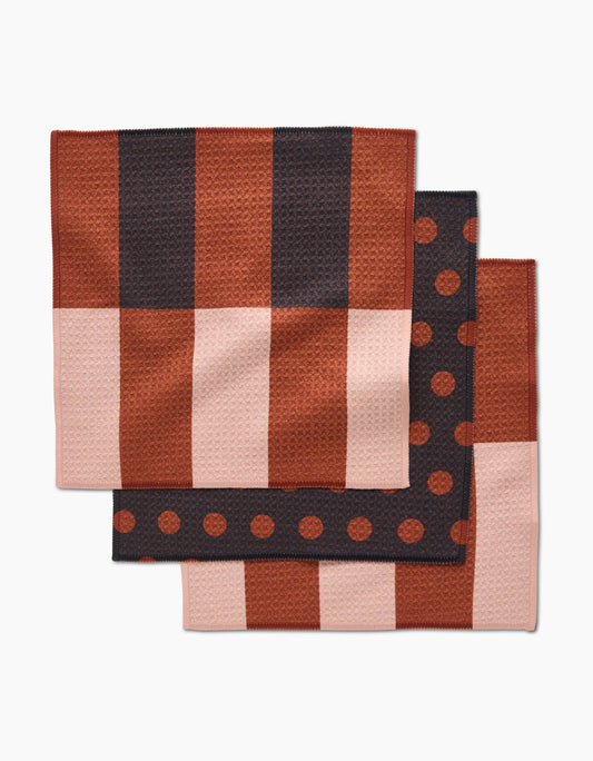 Geometry - Cocoa Dots Dishcloth Set