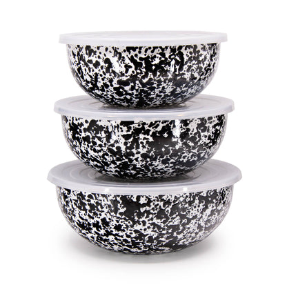 Crow Canyon Home - Splatter Enamelware Covered Multi-Purpose Bowl