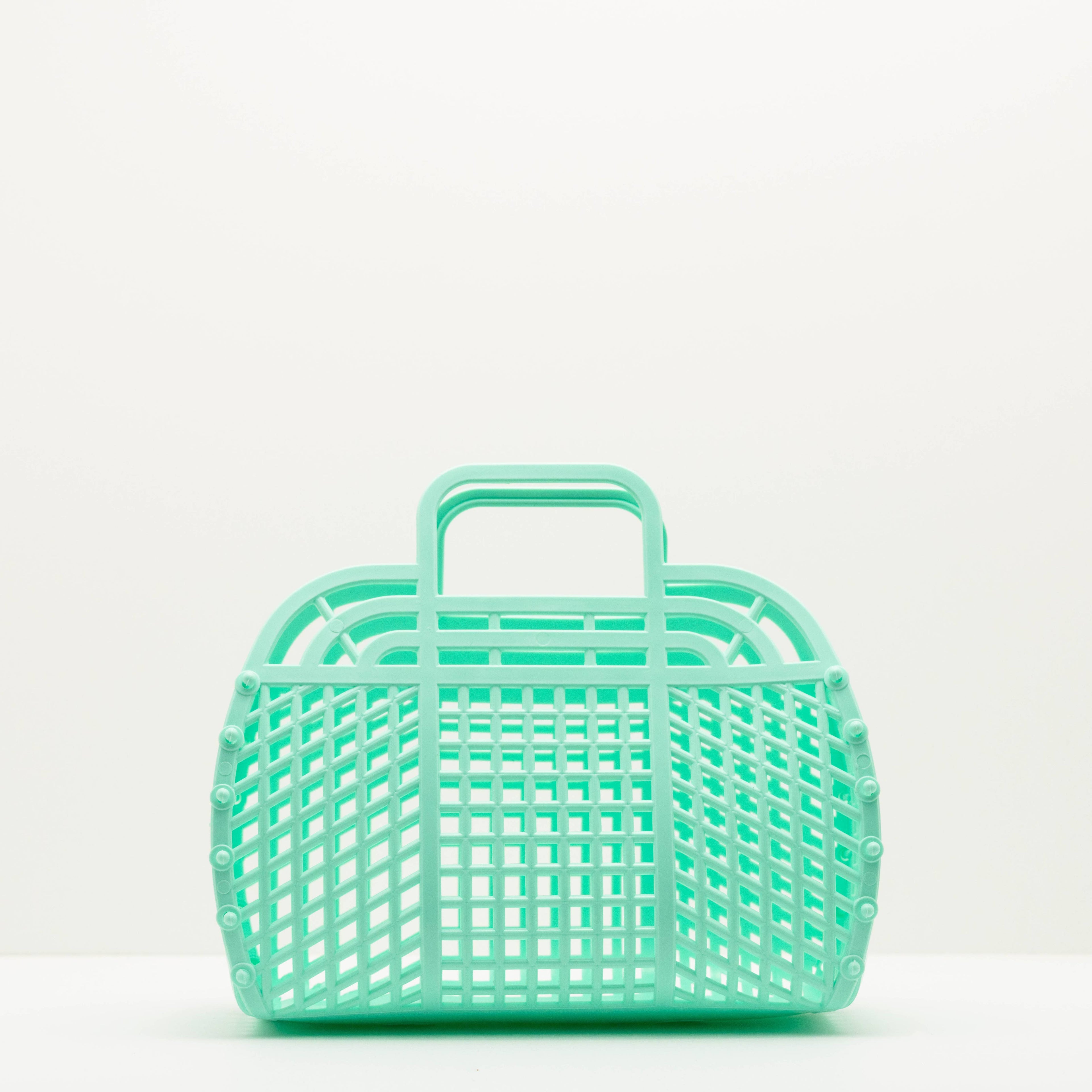 JustforZo boutique, Inc. - Medium Retro Jelly Baskets, Bags - 𝙈𝙖𝙙𝙚 𝙞𝙣 𝙐𝙎𝘼!
