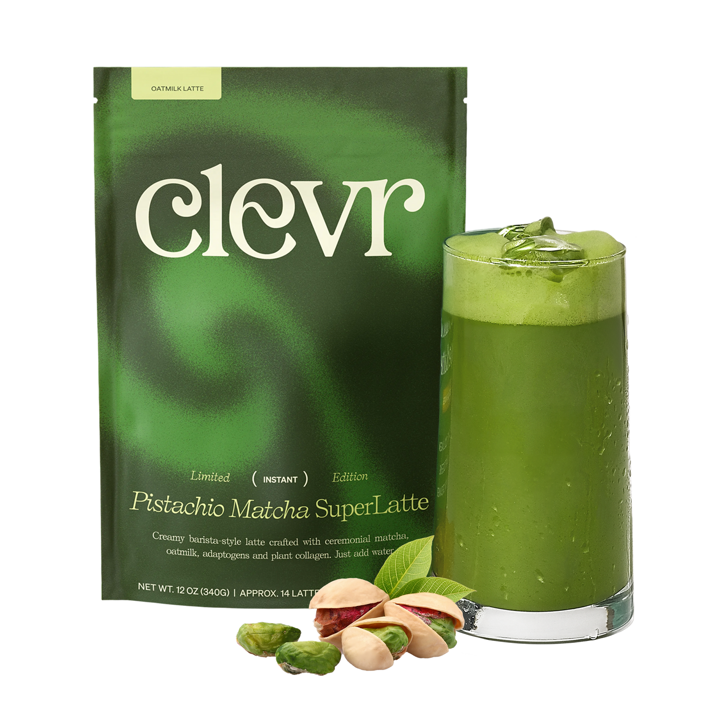 Clevr Blends - Honey Pistachio Matcha SuperLatte