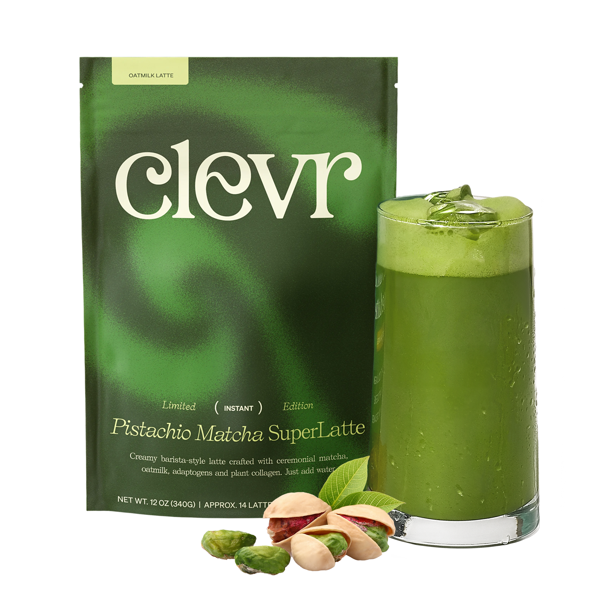 Clevr Blends - Honey Pistachio Matcha SuperLatte