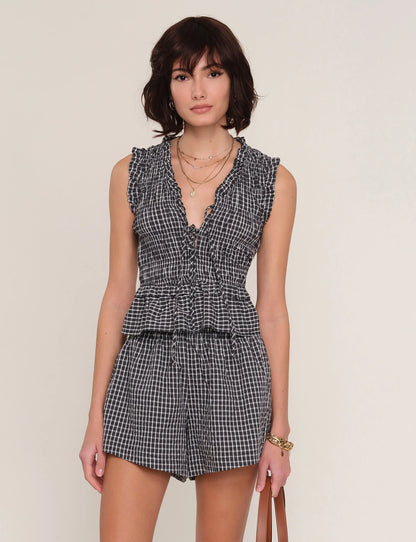 Heartloom Saffrina Two-Piece Set - Top & Shorts - Black