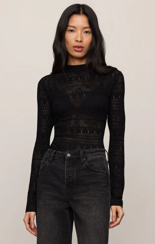Z Supply Avery Sweater Top - Black