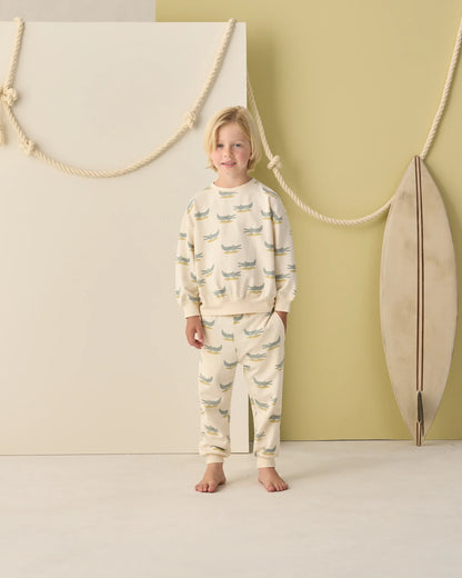 RYLEE + CRU RELAXED SWEATSHIRT - ALLIGATORS