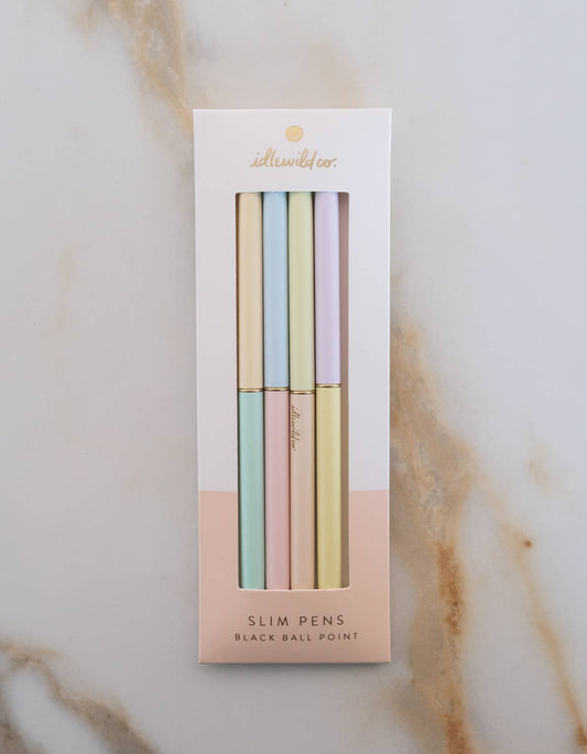 Idlewild Co. - Slim Pen, Set of Four | Duo-Tone Pastels