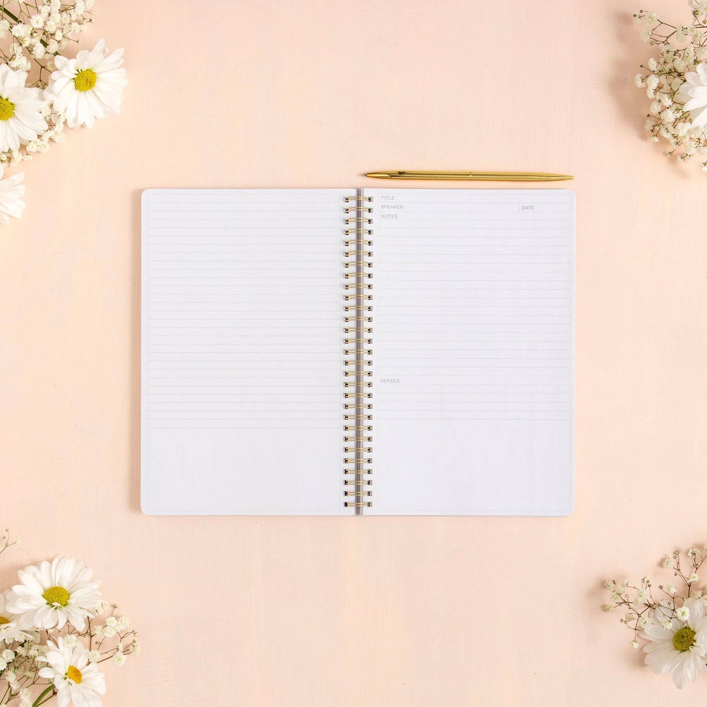 Church Notes Co. - Lilac Church Notes Bible Reference Notebook with Maps