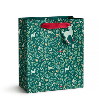 E. Frances Paper - Winter Forest Christmas Holiday Gift Bag, Medium