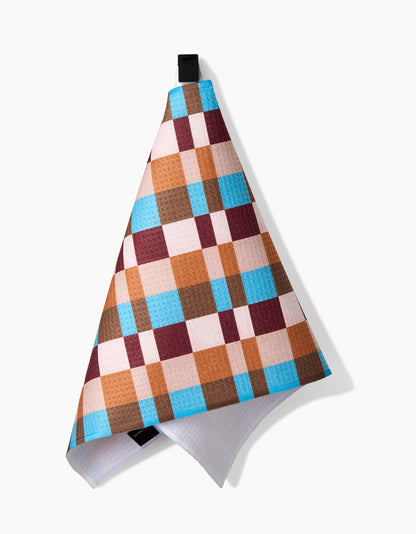 Geometry - Cozy Day Checkers Bar Towel