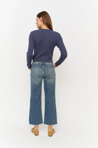 Oliver Logan - Aberdeen High Rise Wide Leg Crop Dark Tint Worn