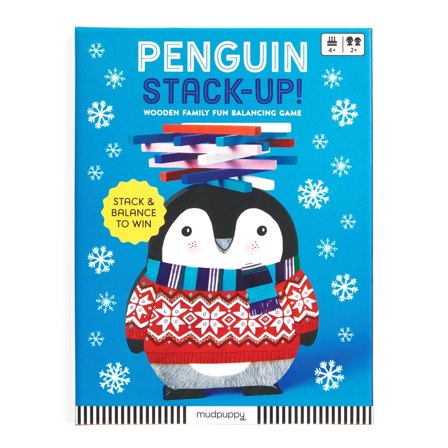 mudpuppy - Penguin Stack-up Wooden Balancing Game