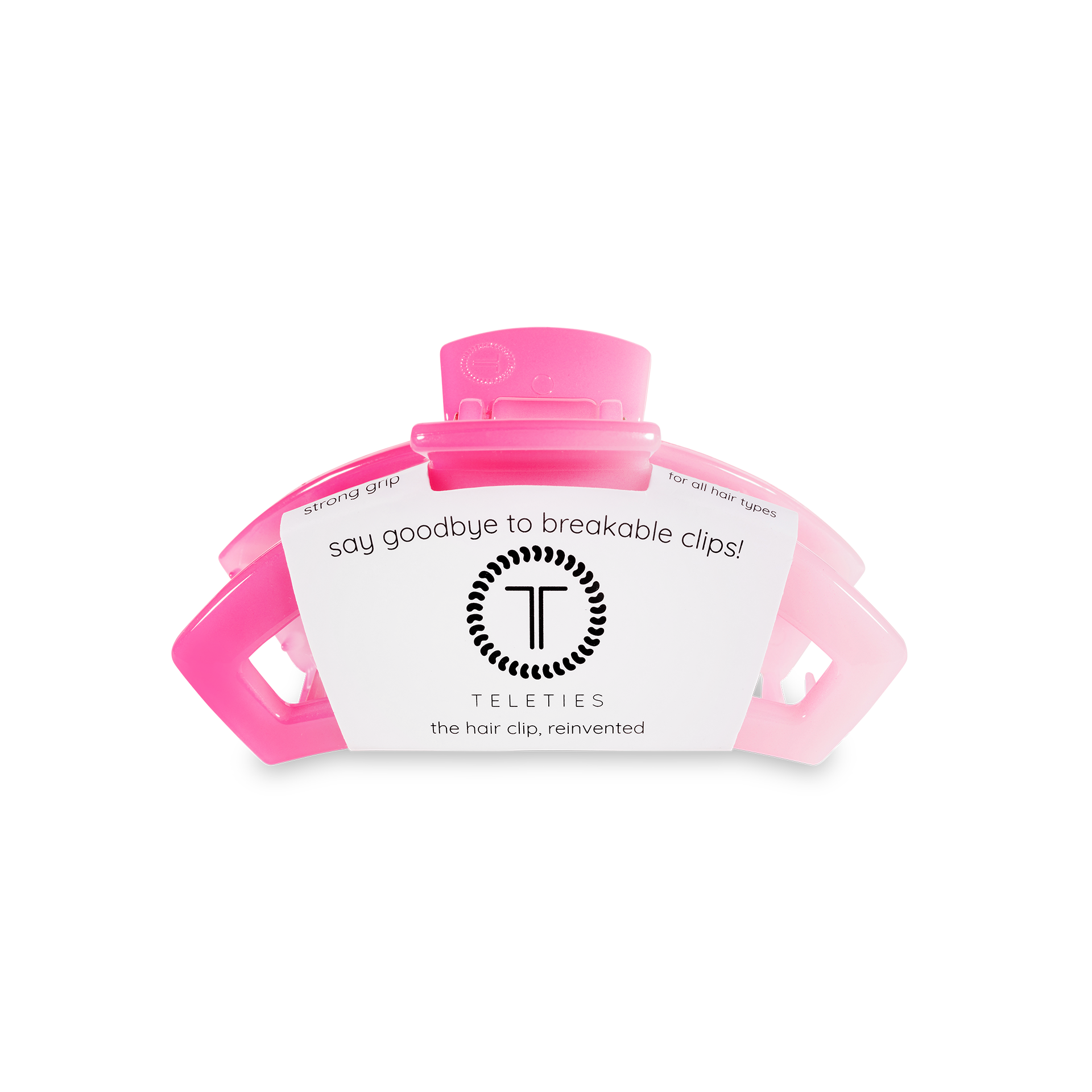 Open Pink Ombre Tiny Hair Clip