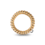 TELETIES - Good as Gold - Large Spiral Hair Coils, Hair Ties, 3-pack