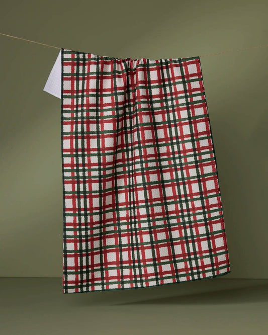 Geometry - Holiday Charm Tea Towel