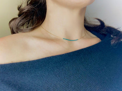 Ocean Breakup - Thin Minimalist Necklace