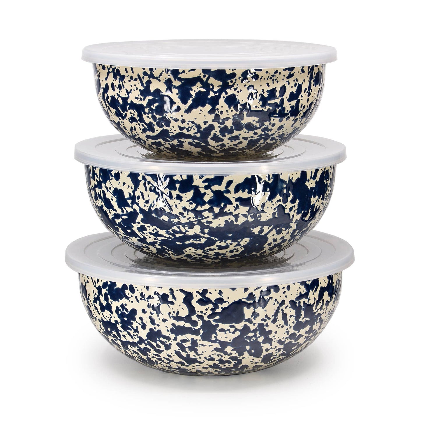 Crow Canyon Home - Splatter Enamelware Covered Multi-Purpose Bowl