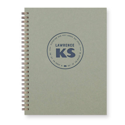 Ruff House Print Shop - Custom City Geotag Journal: Lined Notebook - Atlantic, IA