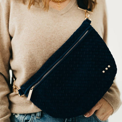 Pretty Simple - Suede Westlyn Woven Bum Bag
