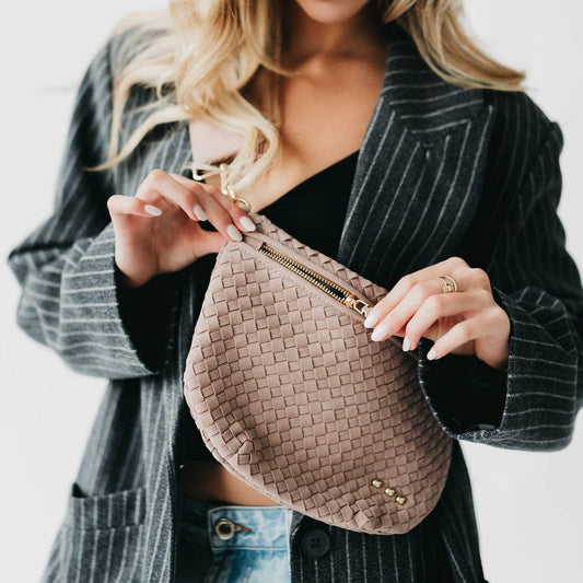 Pretty Simple - Suede Westlyn Woven Bum Bag