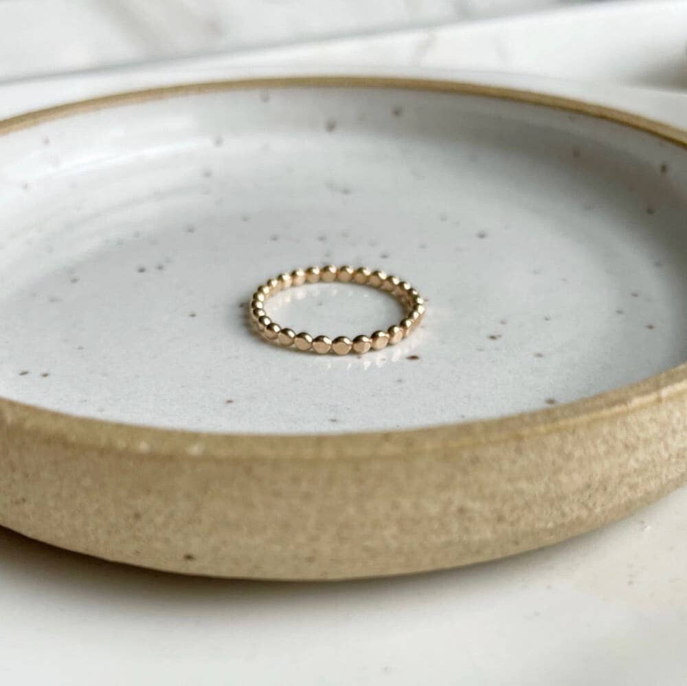 Token Jewelry - Sequin Ring in 14k Gold Fill or Sterling Silver 