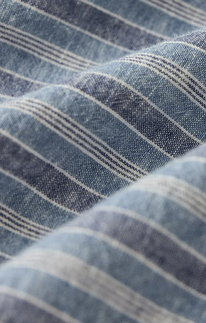 Z Supply - The Perfect Striped Linen Button Down - Indigo