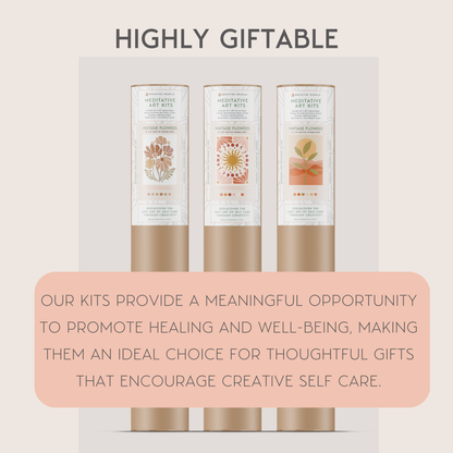 Breathe People - Citrus Branch Meditative Art Paint by Number Kit