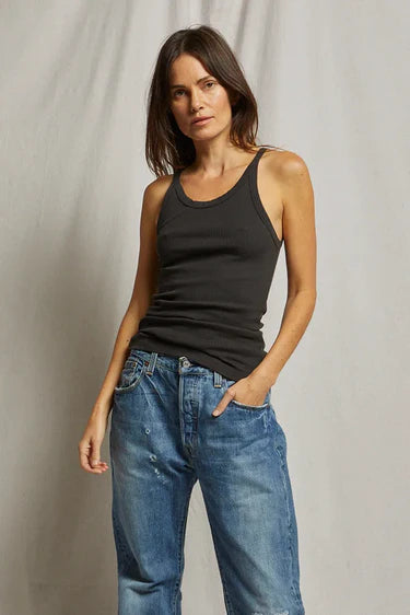 perfectwhitetee - annie tank - vintage black