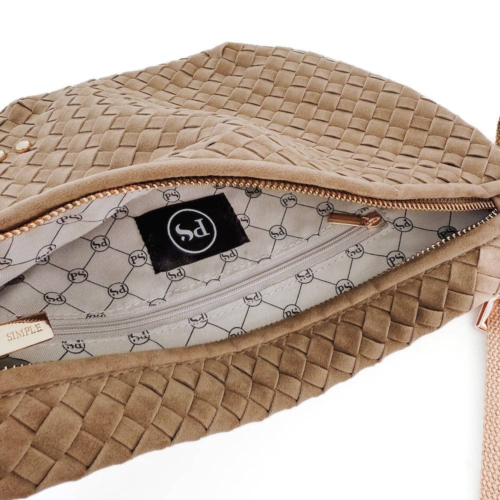 Pretty Simple - Suede Westlyn Woven Bum Bag