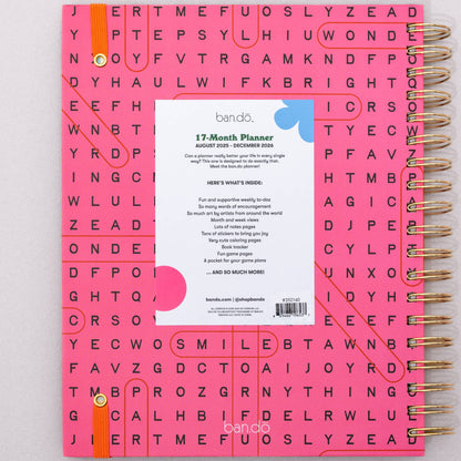 Ban.do - 17 Month Large Planner, Word Search