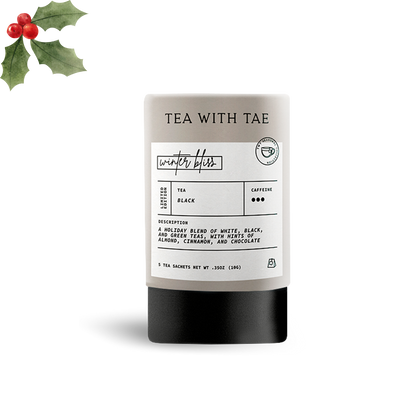 Tea with Tae - Winter Bliss Holiday Mini Tube Gift (5 tea bags)