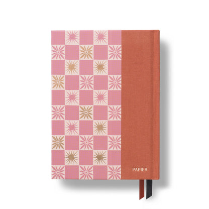 Papier - Guided Gratitude Journal, A6 Fabric - Starbursts
