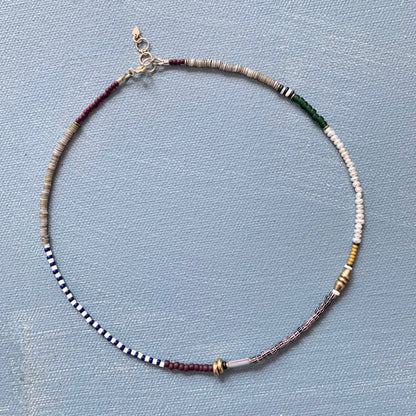 Alice Rise - Pearl Mixed Media Necklace