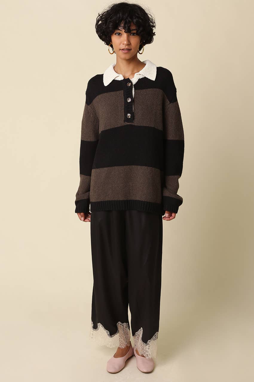 Macy Stripe Knit Sweater