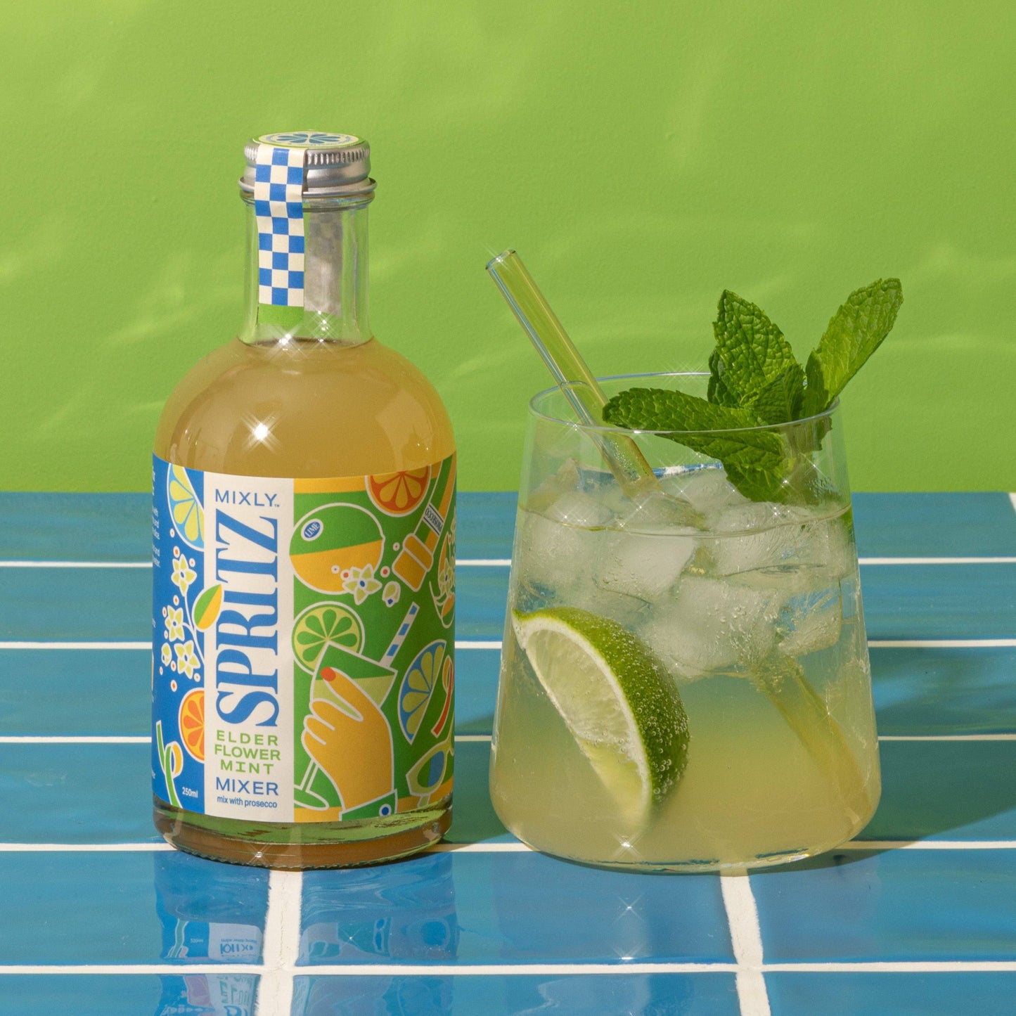 Mixly - Elderflower Mint Spritz Mixer