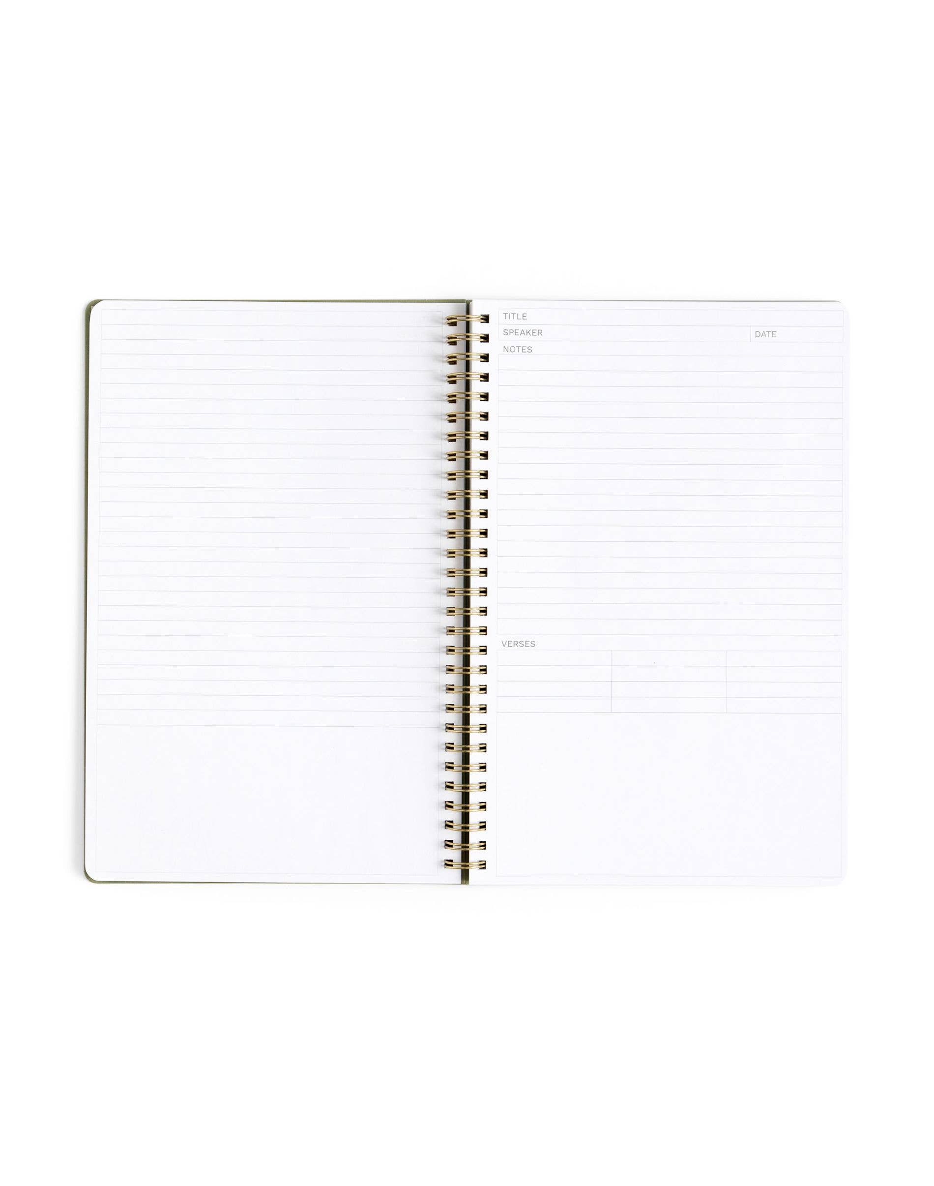 Church Notes Co. - Olive Church Notes Bible Reference Notebook