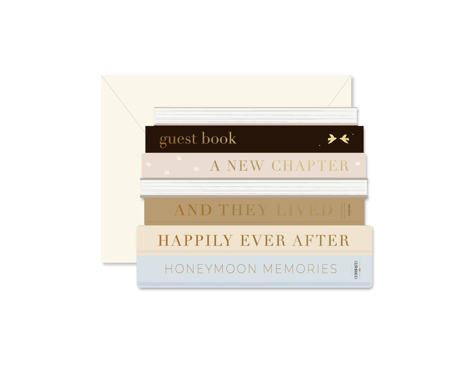 Ginger P. Designs - Wedding Books die-cut Greeting Card